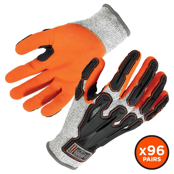 Ergodyne Nitrile-Coated CR Gloves, Gray, XL 96 PK - 17585