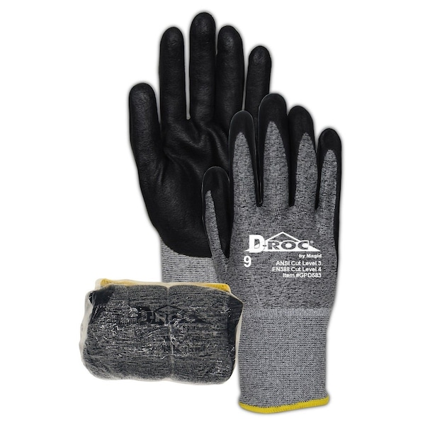Magid DROC GPD583 18Gauge Hyperon Blend MicroFoam Nitrile Palm  Cut Level 3 ShrinkWrapped - SWGPD583-8