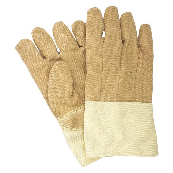 National Safety Apparel Thermal Gloves, PBI/Kevlar(R), 500 Degrees F Max Temp., Brown, Regular, 1 PR - G51PCLW13714