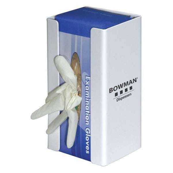 Bowman Dispensers Glove Box Dispenser, Sintra(R) PVC Plastic, Holds (1) Box , White - GC-018