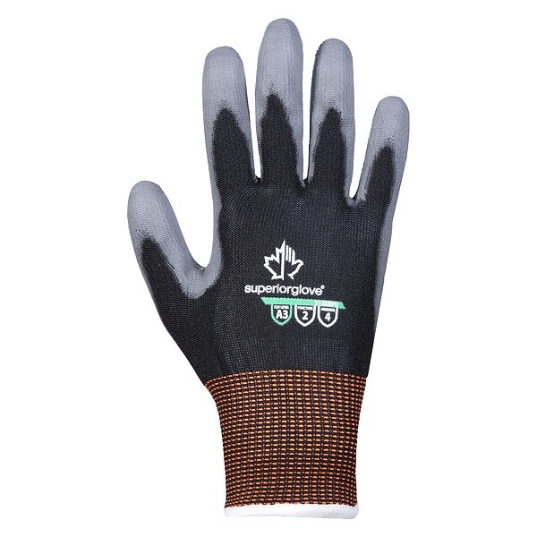 Superior Glove Cut-Resistant Gloves, Cut Level A3 , Dipped , Polyurethane , Smooth , 5 1 PR - S13KBPU-5