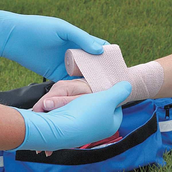 Ansell Microflex Disposable Nitrile Gloves, Exam Grade, Powder-Free, Latex Free, L, (9), Blue, 50 Pack - N873