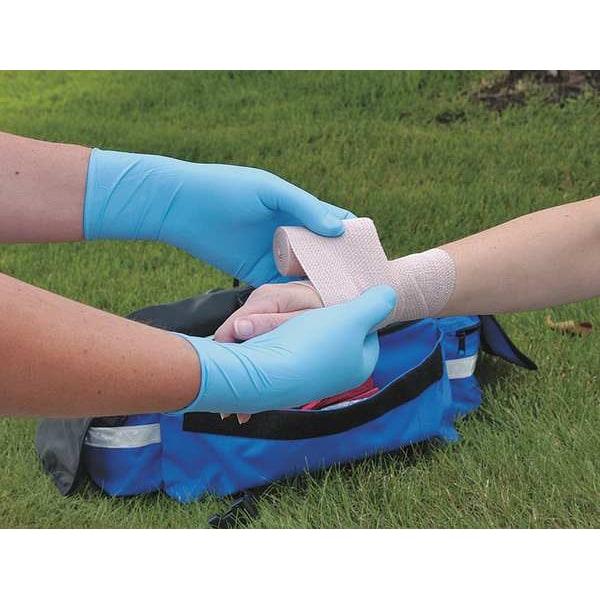 Ansell Microflex Disposable Nitrile Gloves, Exam Grade, Powder-Free, Latex Free, L, (9), Blue, 50 Pack - N873