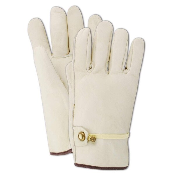 Magid Leather Drivers Gloves, Slip On Cuff, Straight Thumb Thumb, Tan, XL 12 PK - B540-XL
