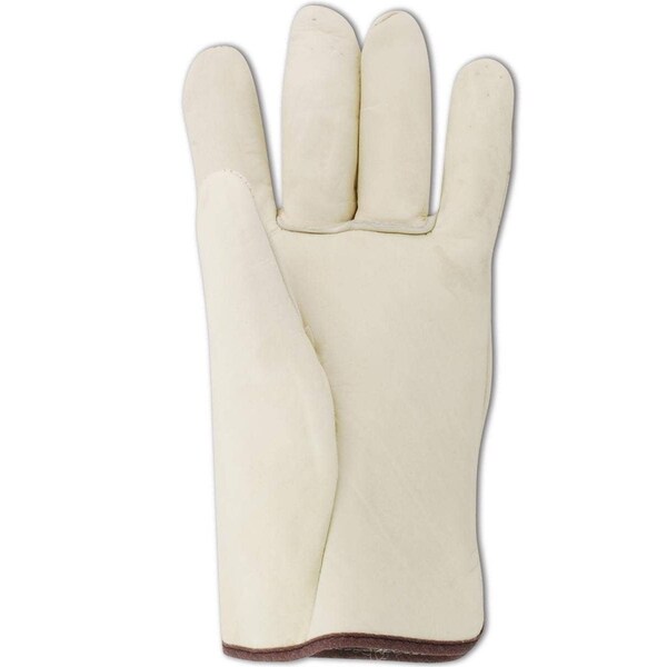 Magid Leather Drivers Gloves, Slip On Cuff, Straight Thumb Thumb, Tan, XL 12 PK - B540-XL