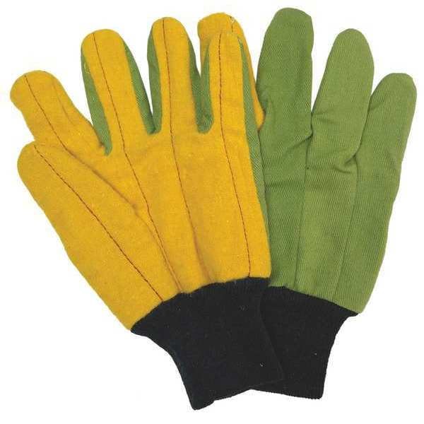 Condor Knit Gloves, Cotton, None Uncoated, Green, 1 PR - 48UR61
