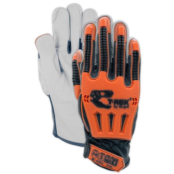 Magid TREX Windstorm Series TRX744 CoolMesh Back Goatskin Leather Palm Impact GloveCut Level A4 - TRX744L