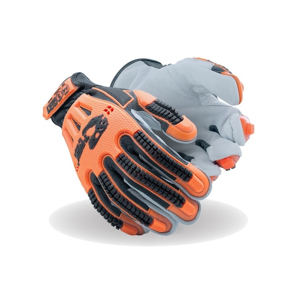 Magid TREX Windstorm Series TRX744 CoolMesh Back Goatskin Leather Palm Impact GloveCut Level A4 - TRX744L