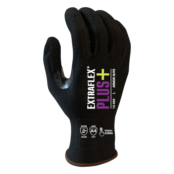 Armor Guys Cut Resistant Gloves, Cut Level A4 , HCT MicroFoam Nitrile Palm , M 12 PK - 14-400-M
