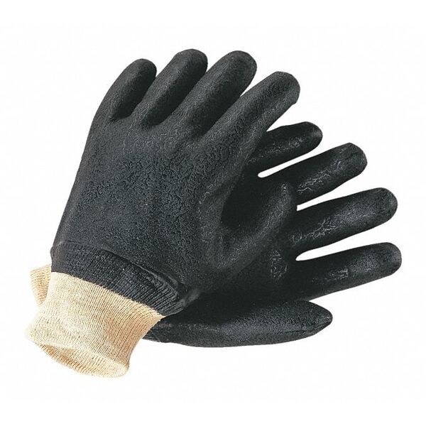 Mcr Safety Chemical Resistant Gloves, PVC, 10 in L, L, 12 PK - 6500S