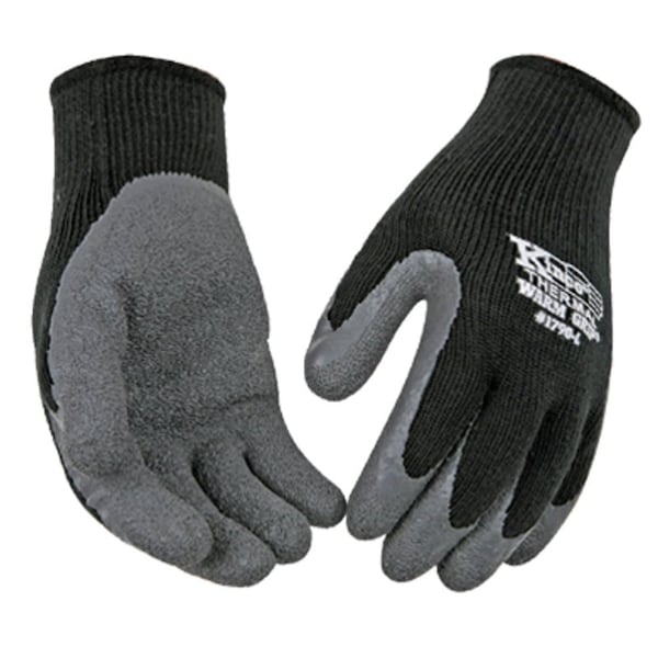 Kinco Kinco Warm Grip XL Latex Coated Thermal Black Dipped Gloves - 1790-XL