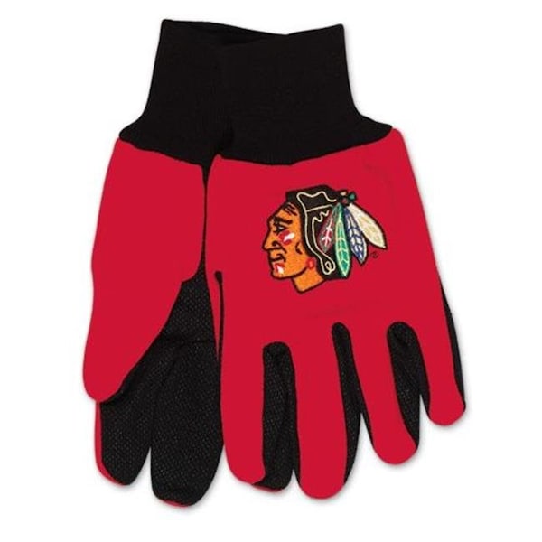 Mcarthur Towels & Sports Chicago Blackhawks Two Tone Gloves - Adult - 9960693644