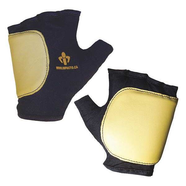 Impacto Impact Gloves, L, Bl/Yllw, Polycotton, Right - 50320110042