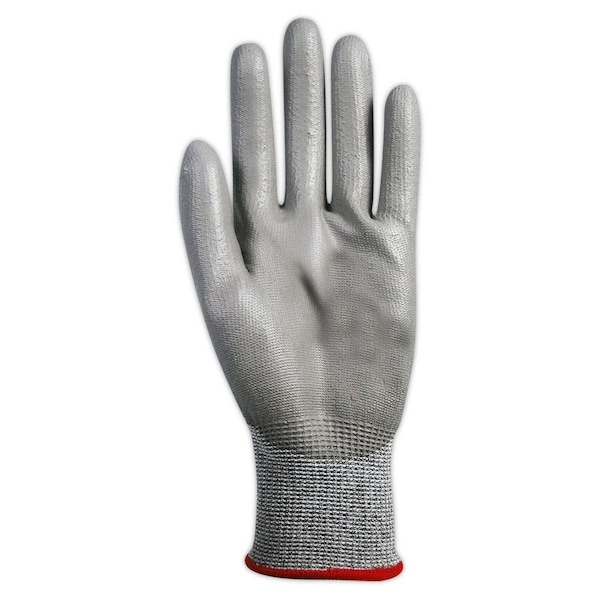 Magid Coated Gloves, Polyurethane, 6 Abrasion Level, Salt & Pepper, 1 PR - GPD510-7
