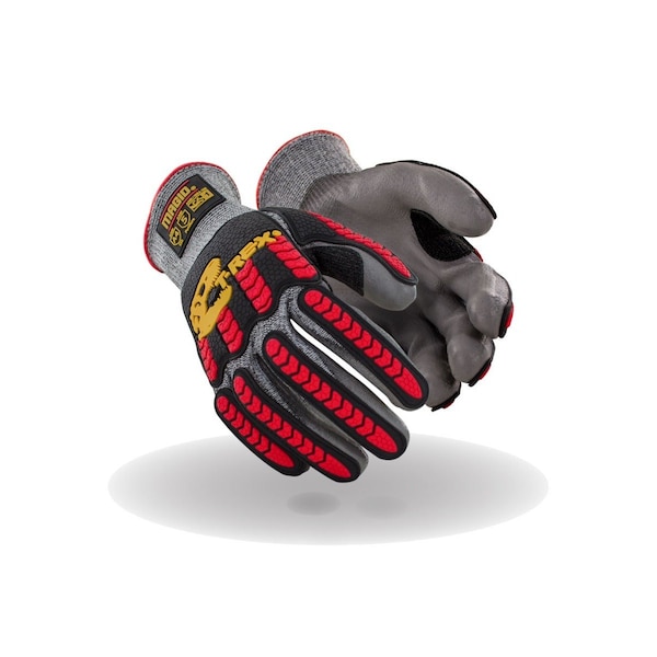 Magid Coated Gloves, Polyurethane, 5 Abrasion Level, Salt & Pepper, , L 1 PR - TRX442L