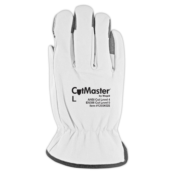 Magid Cut Resistant Gloves, Leather, Band Top Cuff, Keystone Thumb Thumb, 4XL 1 PR - 1255KGS-XXXXL