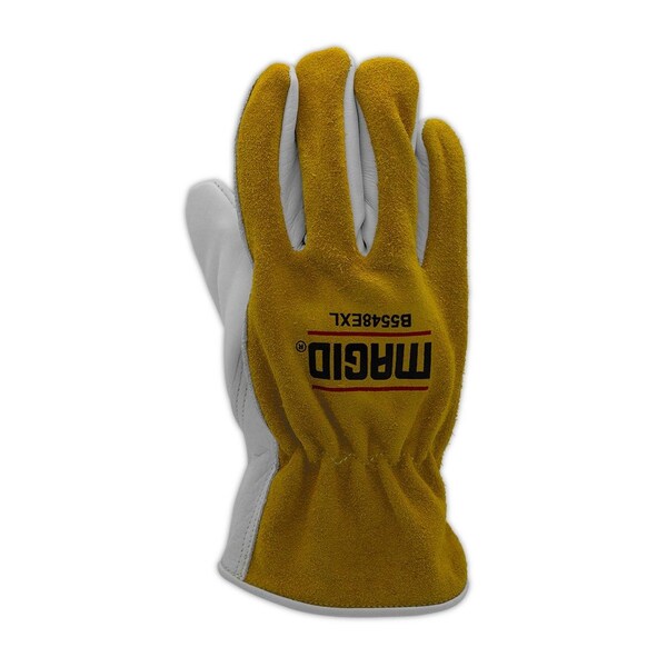 Magid Leather Drivers Gloves, Slip On Cuff, Keystone Thumb Thumb, XL 1 PR - B5548E-XL