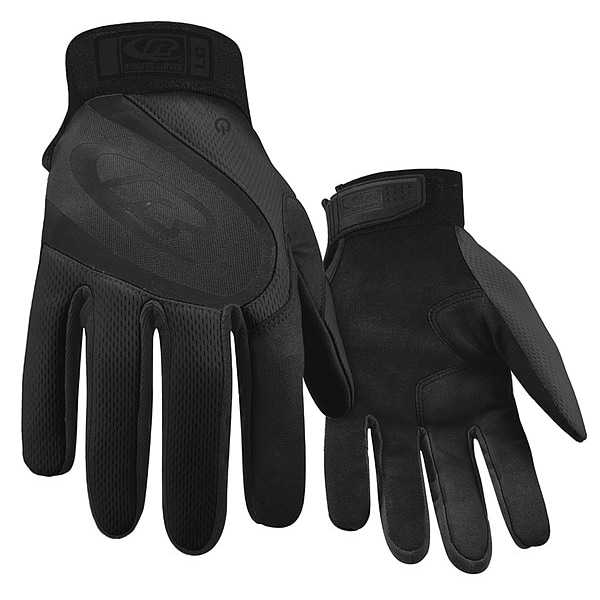 Ringers Gloves Turbo Plus Mechanics Gloves, Synthetic Leather Palm, Polyester Mesh Back, M, Black - 133-09