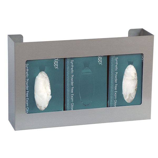 Omnimed Stainless Steel Triple Glove Box Holder - 305303