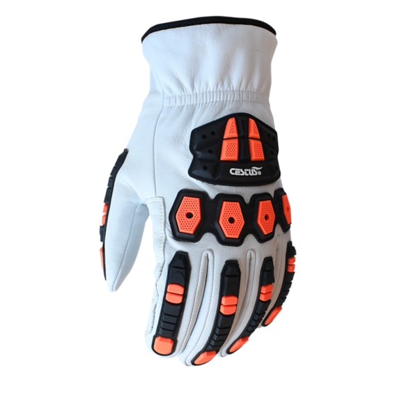 Cestus Insulated Goatskin Work Gloves, Fleece Lined, Impact-Resistant, ANSI Cut Level 5, Waterproof, L - 5219-L
