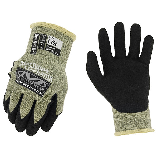 Mechanix Wear S35CJ06 SpeedKnit(TM) FR S35CJ06, Not Applicable Max Temp., Knit;Slip-On Cuff L ( 9 ), 1 PR - S35CJ-06-009