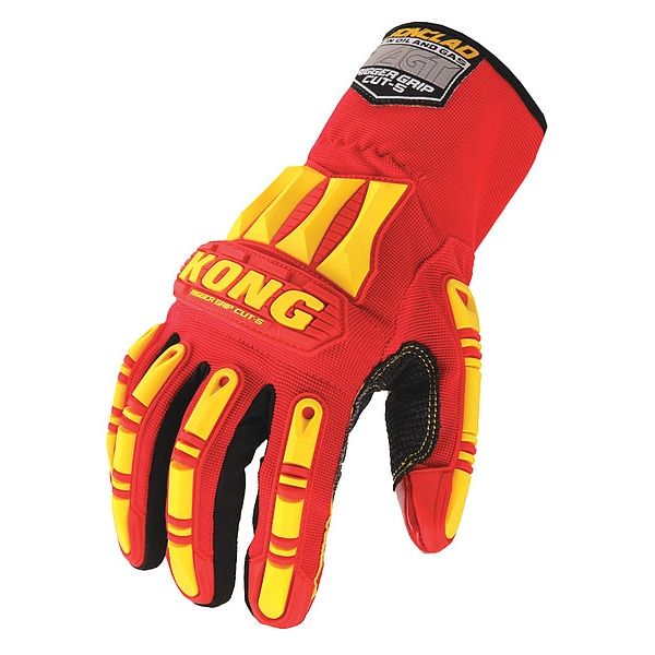 Kong Cut Resistant Impact Coated Gloves, Cut Level A5 , Silicone , Smooth , L 1 PR - KRC5-04-L