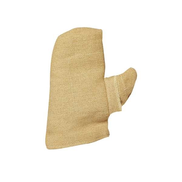 National Safety Apparel Heat Resistant Mittens, PBI/Kevlar(R), Unrated Max Temp., Yellow, One Size Fits Most, 1 PR - M25PBLW11001