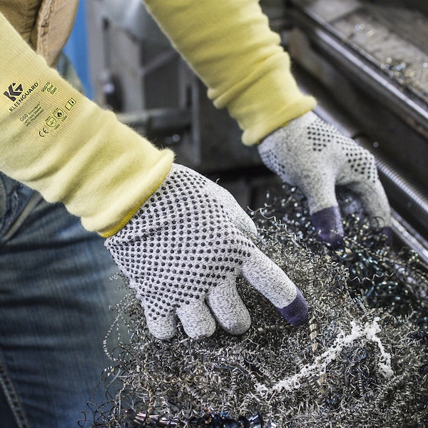 Kleenguard Cut-Resistant Gloves, Cut Level A2 , Dotted , Nitrile , Dotted , L 1 PR - 97432