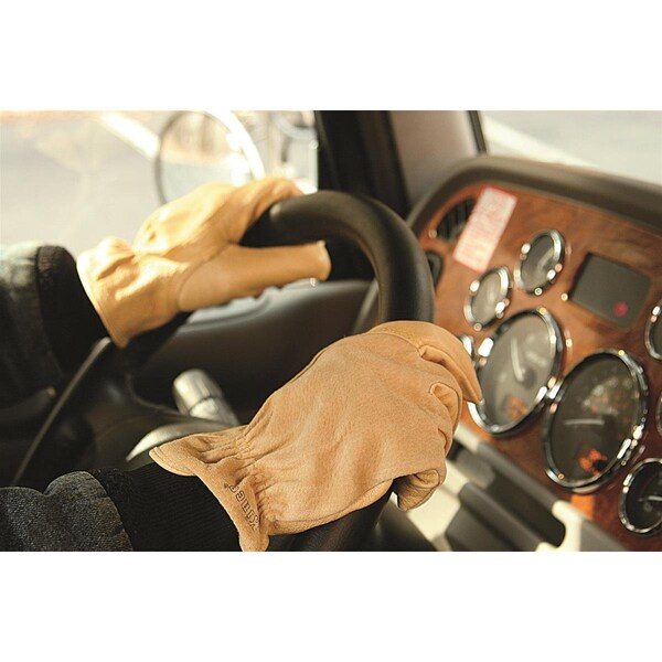 Kinco Drivers Gloves, Pigskin Leather, Tan, S 1 PR - 94WA SM