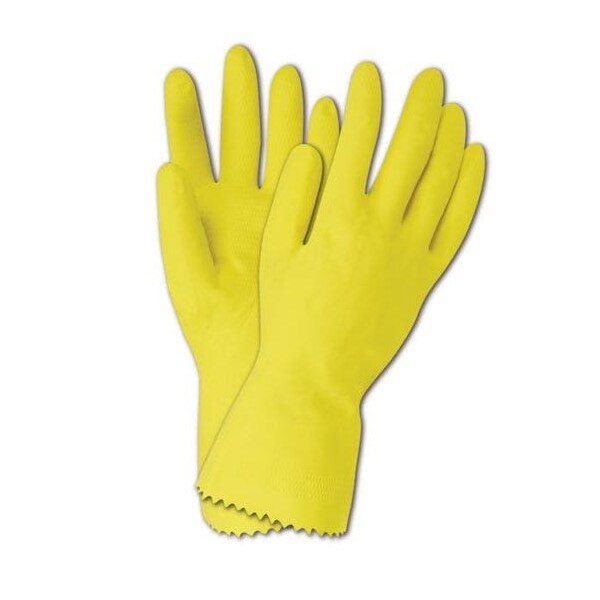 Magid Chemical Resistant Gloves, Yellow, M, 12 PK - 620M