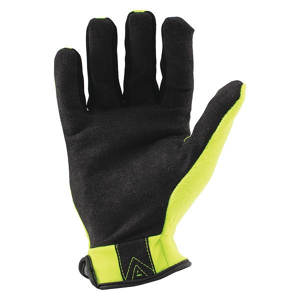 Ironclad Performance Wear Command(TM) Hi-Vis Mechanics Touchscreen Gloves, Nylon Palm, Polyester Back, XL, Yellow - IEX-HSY-05-XL