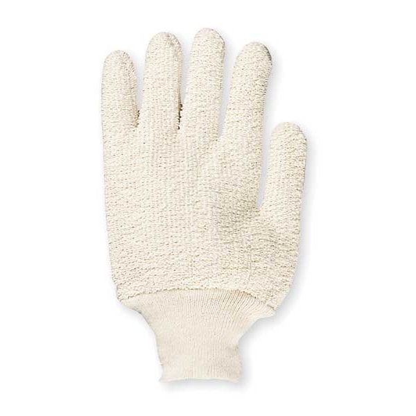 Condor Condor Heat Resistant Gloves, Polyester/cotton, 250  Degrees F Max Temp., Knit Cuff White, L ( 9 ) - 3AT17