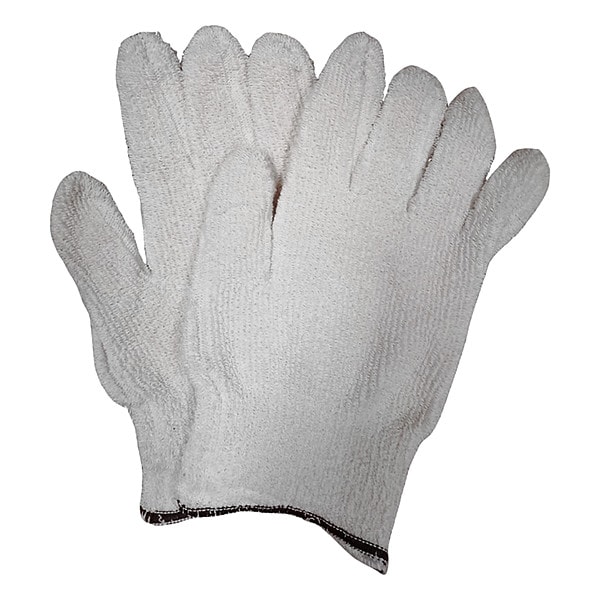 Condor Condor Heat Resistant Gloves, Polyester/cotton, 250  Degrees F Max Temp., Knit Cuff White, L ( 9 ) - 3AT17