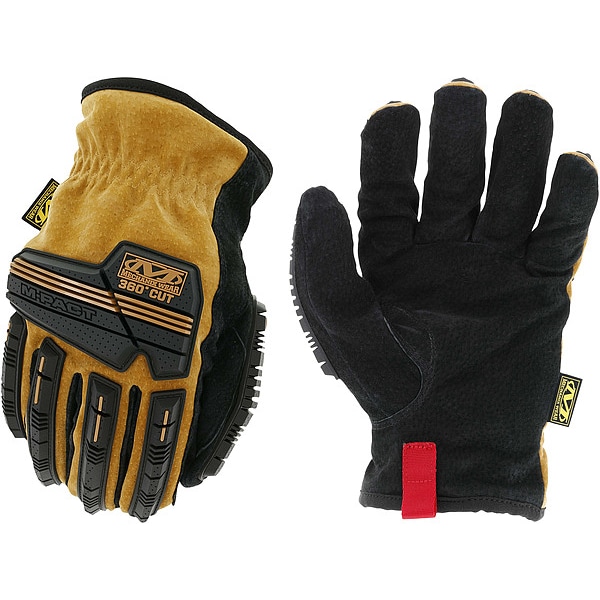 Mechanix Wear Leather Drivers Gloves, Pigskin, Shirred Slip-On, Keystone Thumb, Gunn Cut, Brown / Brown, 10 1 PR - LDMPLT-X75-010