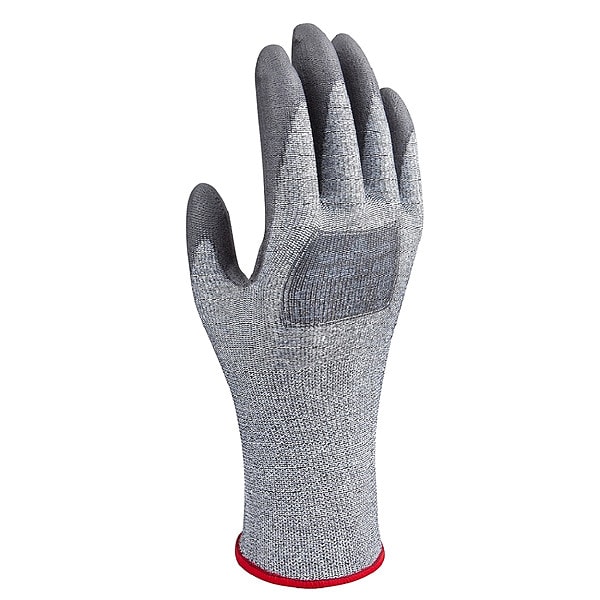 Showa Cut Resistant Coated Gloves, Cut Level A3 , Polyurethane , Smooth , L 1 PR - 546L-08-V
