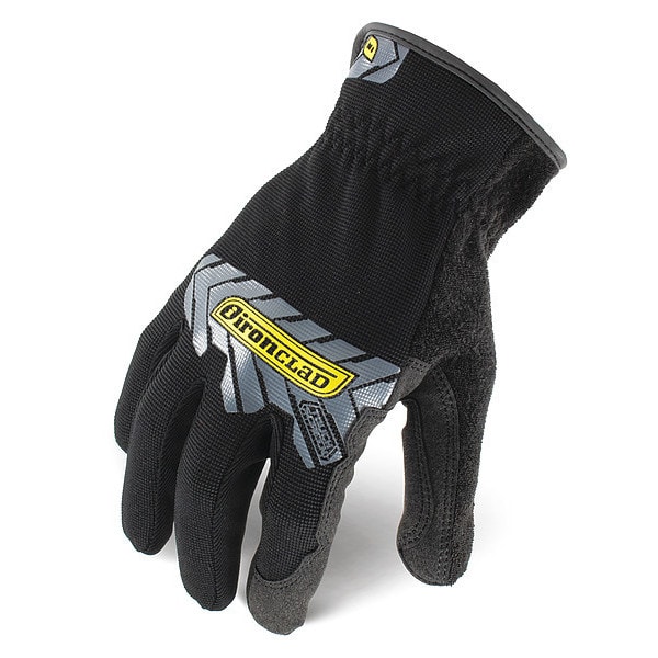 Ironclad Performance Wear Command(TM) Mechanics Touchscreen Gloves, Nylon Palm, Polyester Back, L, Black - IEX-MUG-04-L
