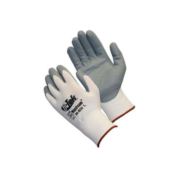 Pip PIP MaxiFoam Foam Nitrile Coated Gloves, Gray, 1 Dozen, XXS - 34-800/XXS