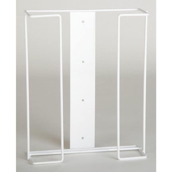 Zoro Select Glove Box Dispenser, Enamel-Coated Steel Wire, Holds (3) Boxes , White , 14 in H x 11 in W x 4 in D - 6GKY3
