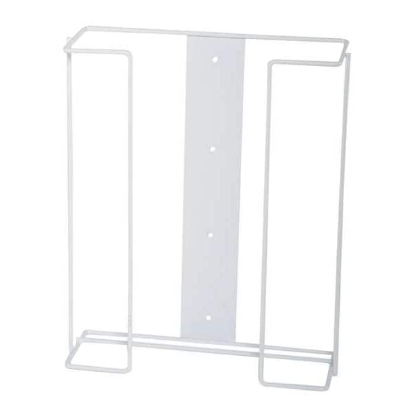 Zoro Select Glove Box Dispenser, Enamel-Coated Steel Wire, Holds (3) Boxes , White , 14 in H x 11 in W x 4 in D - 6GKY3