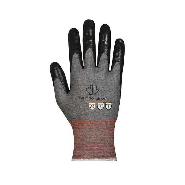Tenactiv Cut-Resistant Coated Gloves, Cut Level A9 , Nitrile , L ( 9 ) 1 PR - S21TXUFN-9