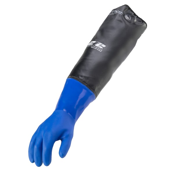 212 Performance Heat and Liquid Resistant Protective Gloves in Blue and Black, Large - 7015397