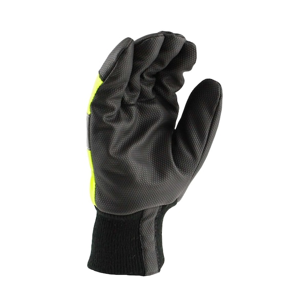 Radians Hi-Vis Cold Protection Gloves, Thermal Lining, Hi-Vis Green, L (10) - RWG800L