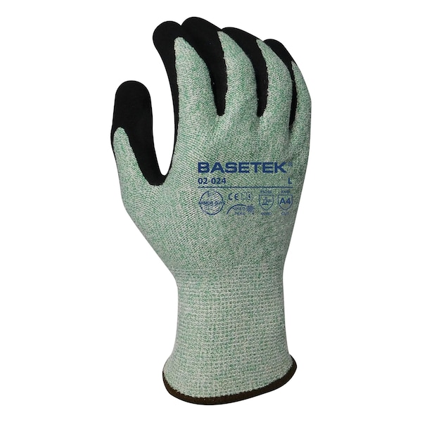 Armor Guys Cut Resistant Gloves, Cut Level A4 , HCT MicroFoam Nitrile Palm , L 12 PK - 02-024-L