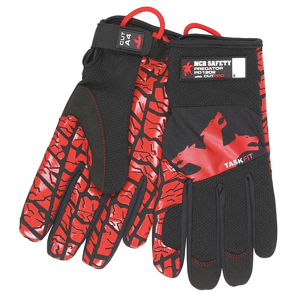 Mcr Safety Impact Resistant Glove, L, Full Finger, PR - PD1902L
