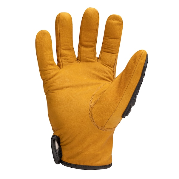 212 Performance Cut Resistant Impact Driver Gloves, Buffalo Leather, Adjustable Elastic, Reinforced Thumb, L 1 PR - IMPLDC5-90-010
