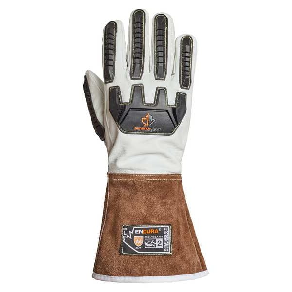 Endura Work Gloves, Drivers, XL, Leather, PR - 378GKGVBG-XL