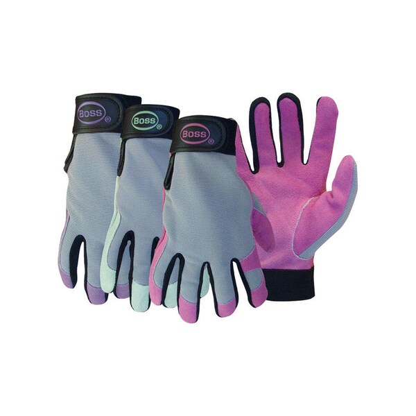 Boss Boss Guard Women's Indoor/Outdoor Mechanic's Glove Assorted L 1 pk - 790L