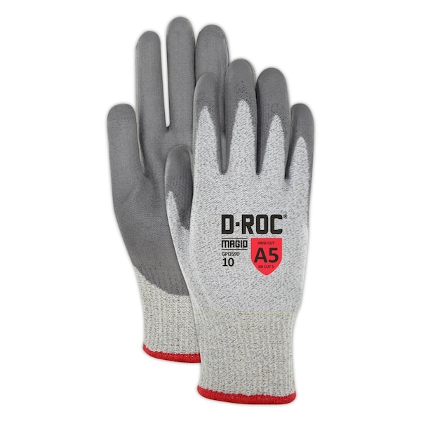 Magid DROC GPD590 ANSI Cut Level A5 Hyperon Blended Knit Gloves with Polyurethane Palm Coating - GPD590-12