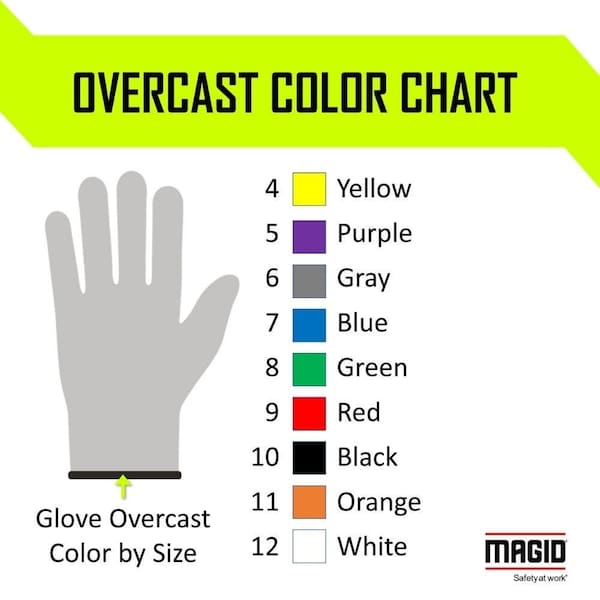 Magid DROC GPD590 ANSI Cut Level A5 Hyperon Blended Knit Gloves with Polyurethane Palm Coating - GPD590-12