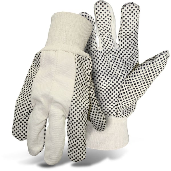 Boss Boss Men's Indoor/Outdoor Dotted Work Gloves White L 1 pair - 4011